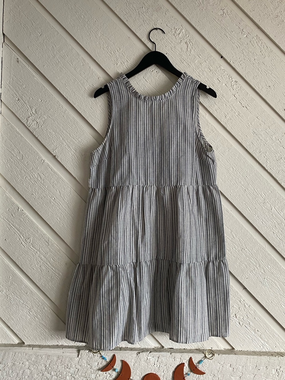 Altar’d State Gray Striped Dress